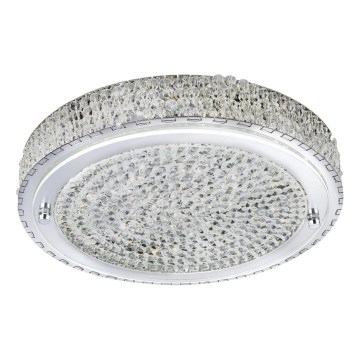 Searchlight - Iluminação de teto LED FLUSH LED/24W/230V diâmetro 40 cm cromado