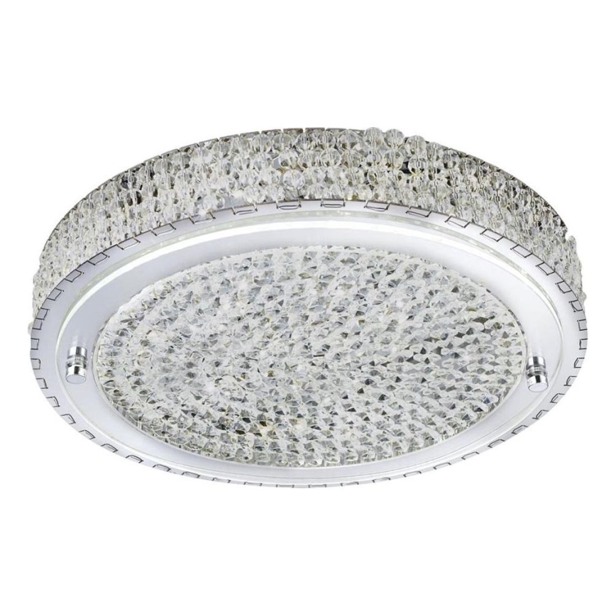 Searchlight - Iluminação de teto LED FLUSH LED/24W/230V diâmetro 40 cm cromado