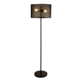 Searchlight - Luminária de piso FISHNET 2xE27/60W/230V preto antigo