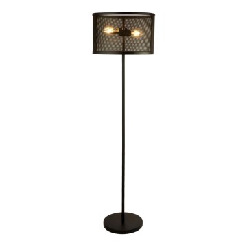 Searchlight - Luminária de piso FISHNET 2xE27/60W/230V preto antigo