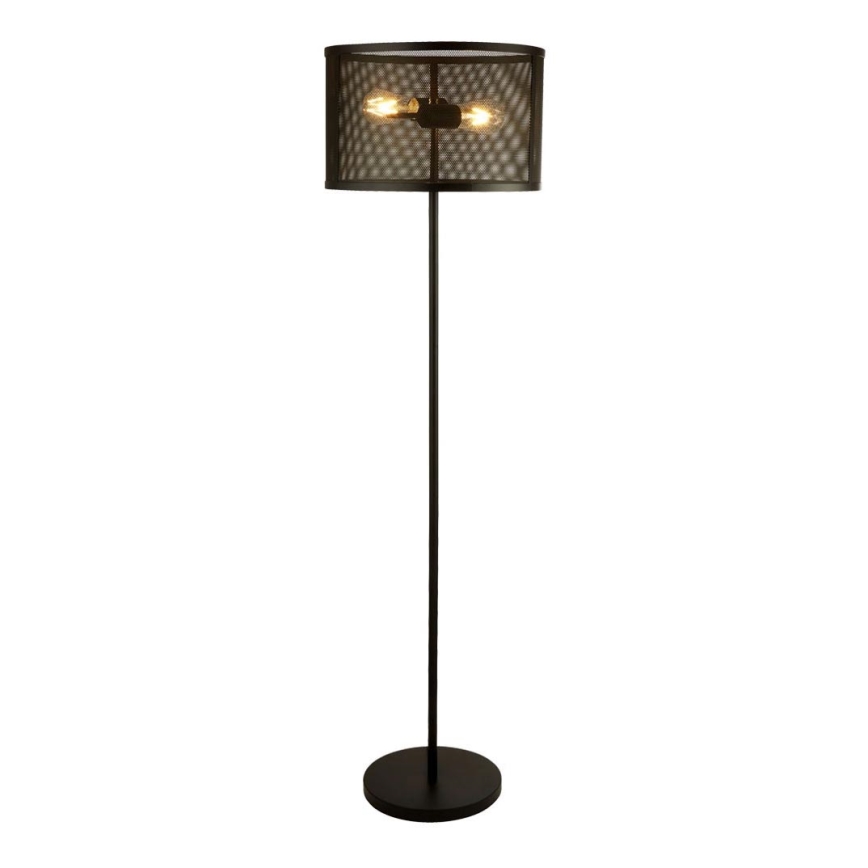 Searchlight - Luminária de piso FISHNET 2xE27/60W/230V preto antigo