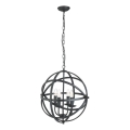 Searchlight - Lustre com corrente ORBIT 4xE14/60W/230V preto