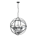 Searchlight - Lustre com corrente ORBIT 6xE14/60W/230V preto