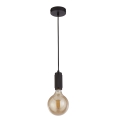 Searchlight - Lustre pendente com cabo SUSPENSION 1xE27/60W/230V preto