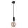 Searchlight - Lustre pendente com cabo SUSPENSION 1xE27/60W/230V preto
