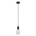Searchlight - Lustre suspenso em cabo SUSPENSION 1xE27/60W/230V preto