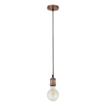 Searchlight - Lustre suspenso por cabo SUSPENSION 1xE27/60W/230V em cobre