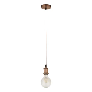 Searchlight - Lustre suspenso por cabo SUSPENSION 1xE27/60W/230V em cobre