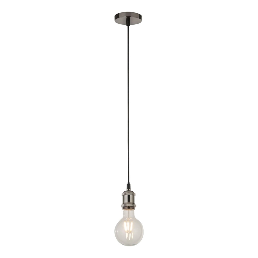 Searchlight - Lustre suspenso por cabo SUSPENSION 1xE27/60W/230V prateado
