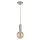 Searchlight - Lustre suspenso SUSPENSION 1xE27/60W/230V prateado