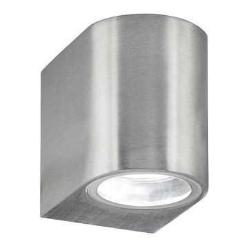 Searchlight - Luz de parede LED de exterior LEDO 1xGU10/3W/230V IP44 prata