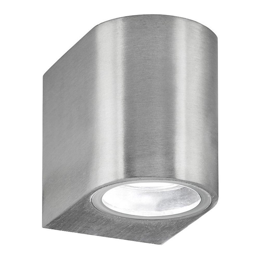 Searchlight - Luz de parede LED de exterior LEDO 1xGU10/3W/230V IP44 prata