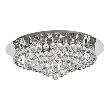 Searchlight - Luz de teto de cristal HANNA 8xG9/33W/230V