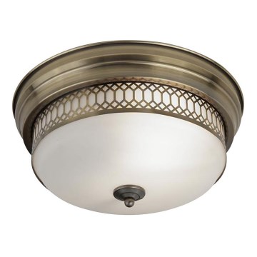 Searchlight - Luz de teto EDINBURGH 2xE27/40W/230V bronze