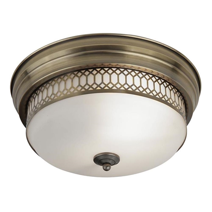 Searchlight - Luz de teto EDINBURGH 2xE27/40W/230V bronze