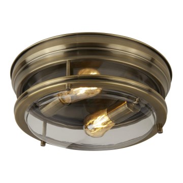 Searchlight - Luz de teto EDINBURGH I 2xE27/40W/230V bronze