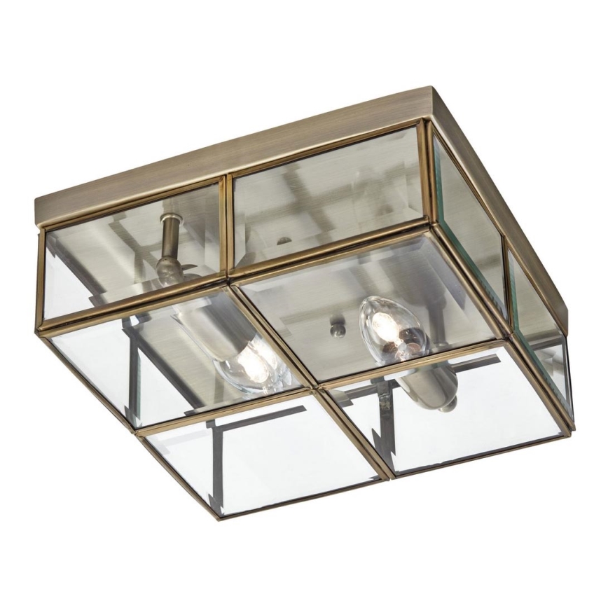 Searchlight - Luz de teto FLUSH 2xE14/40W/230V bronze