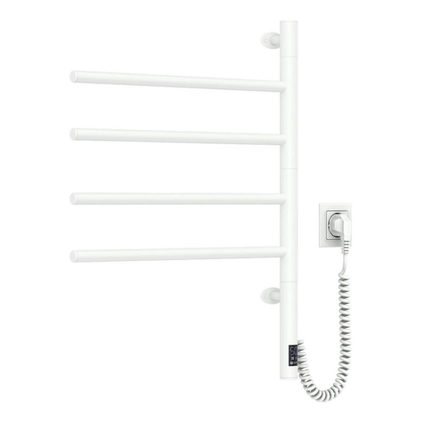 Secador elétrico giratório para toalhas com termostato ARABESQUE 150W/230V 64,6 cm IP44 branco