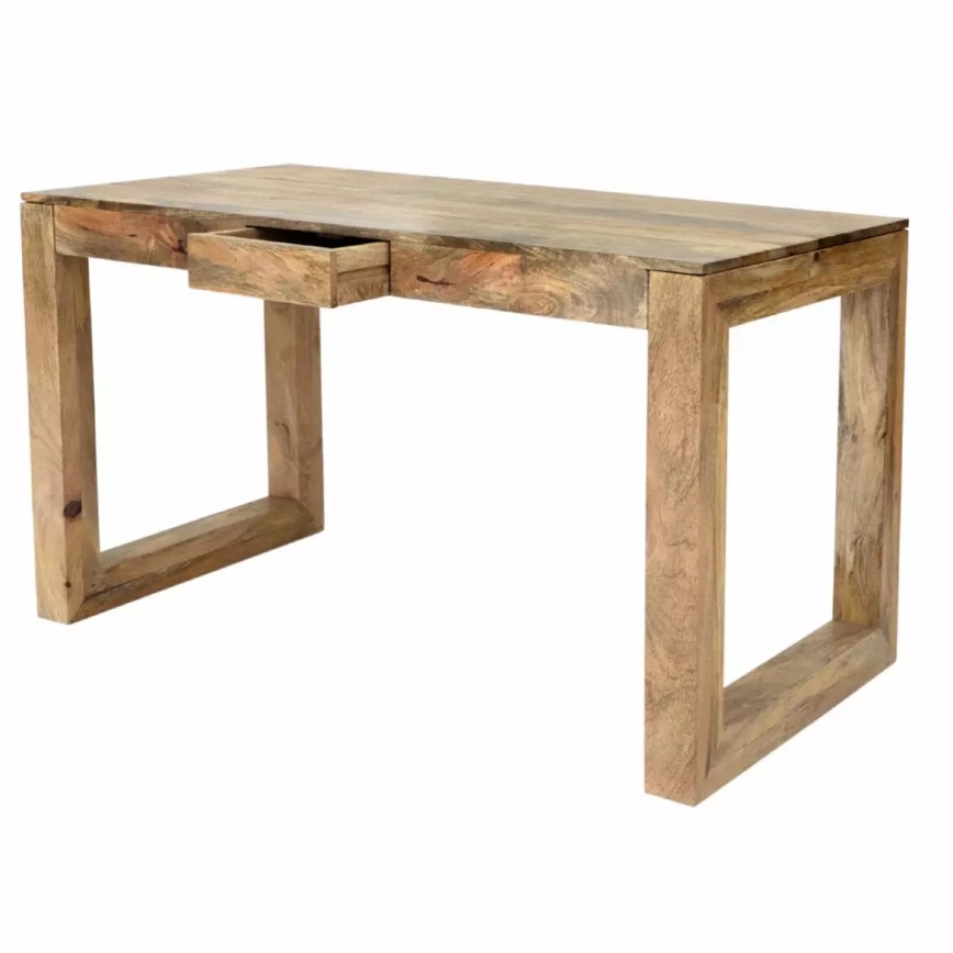 Desk HINA 130x70 cm madeira maciça/mangueira