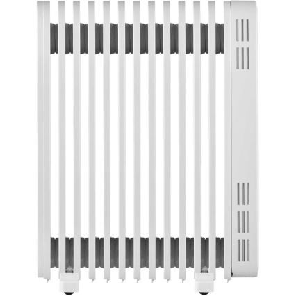 Sencor - Aquecedor a óleo com 13 elementos 1000/2500W/230V branco + controlo remoto