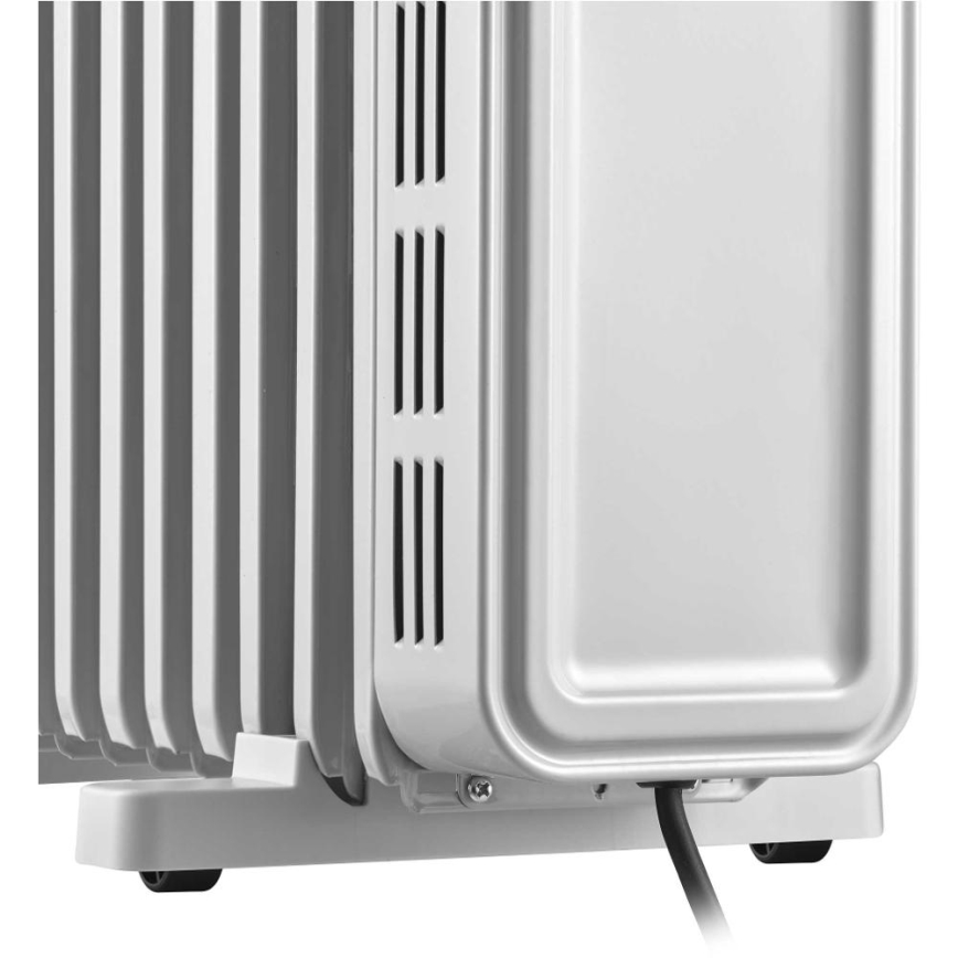 Sencor - Aquecedor a óleo com 13 elementos 1000/2500W/230V branco + controlo remoto