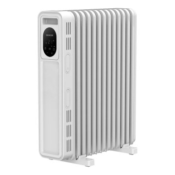 Sencor - Aquecedor a óleo com 13 elementos 1000/2500W/230V branco + controlo remoto