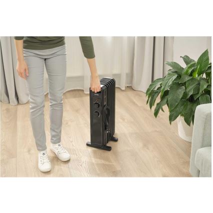 Sencor - Aquecedor a óleo com 7 elementos 600/900/1500W/230V preto