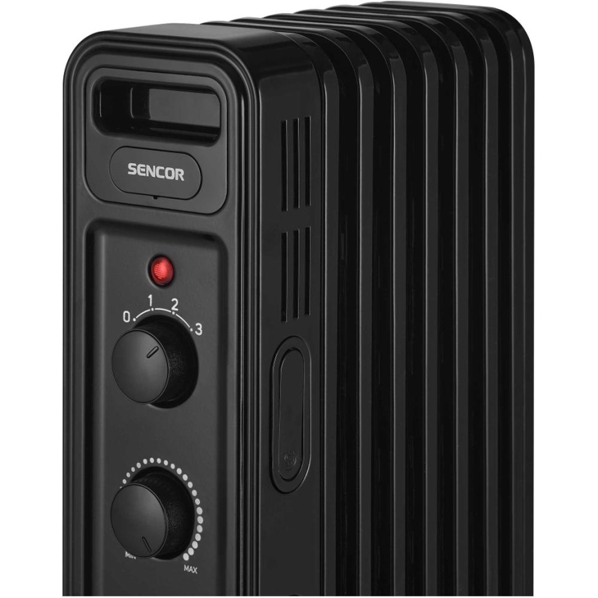 Sencor - Aquecedor a óleo com 7 elementos 600/900/1500W/230V preto