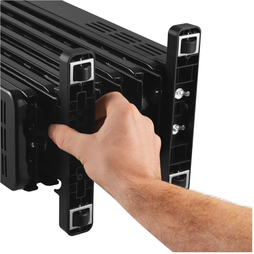 Sencor - Aquecedor a óleo com 7 elementos 600/900/1500W/230V preto