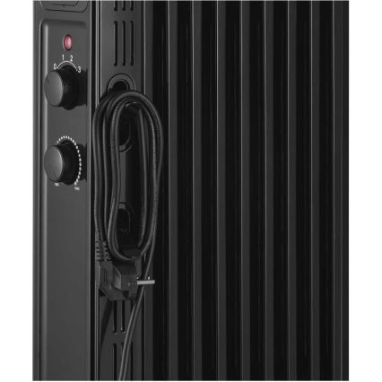 Sencor - Aquecedor a óleo com 9 aletas, 800/1200/2000 W, 230 V, preto