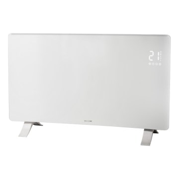 Sencor - Aquecedor elétrico/convector inteligente 1200/2400W/230V IP24 Wi-Fi branco