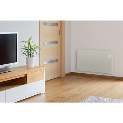 Sencor - Aquecedor elétrico/convector inteligente 1200/2400W/230V IP24 Wi-Fi branco