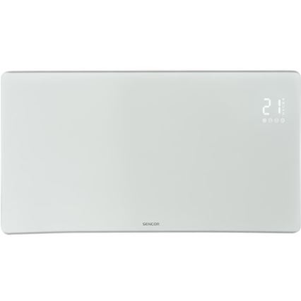 Sencor - Aquecedor elétrico/convector inteligente 1200/2400W/230V IP24 Wi-Fi branco