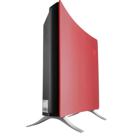 Sencor - Aquecedor elétrico/convector inteligente 1200/2400W/230V IP24 Wi-Fi vermelho