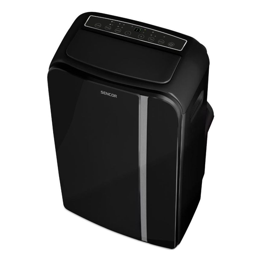 Sencor - Ar condicionado inteligente e portátil 3 em 1, incluindo acessórios 1450W/230V 12000 BTU Wi-Fi preto + comando