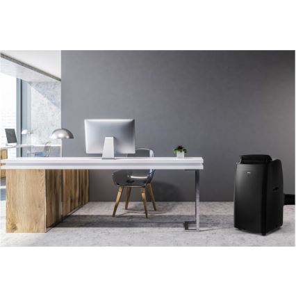 Sencor - Ar condicionado inteligente e portátil incluindo acessórios completos 900W/230V 9000 BTU Wi-Fi preto + comando