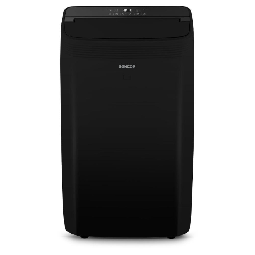 Sencor - Ar condicionado inteligente e portátil incluindo acessórios completos 900W/230V 9000 BTU Wi-Fi preto + comando