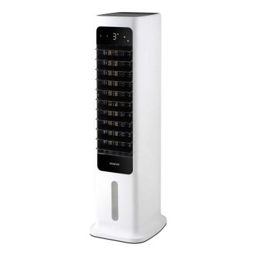 Sencor - Arrefecedor de ar móvel inteligente 60W/230V Wi-Fi branco + comando