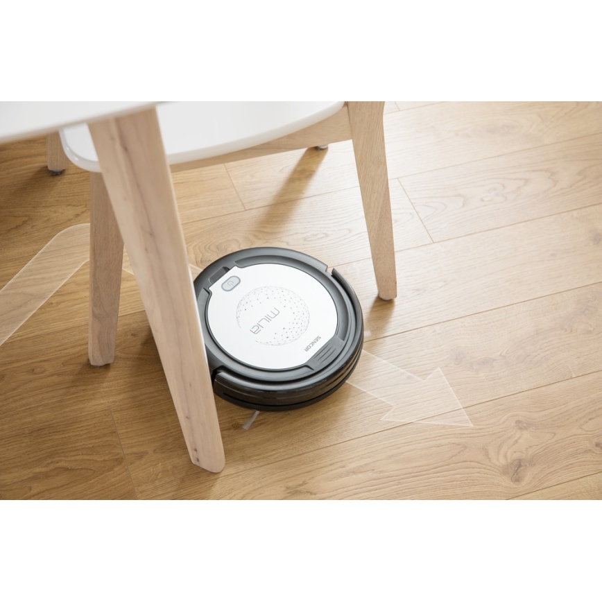 Sencor - Aspirador robô 2em1 15W/14,4V 1500 mAh preto