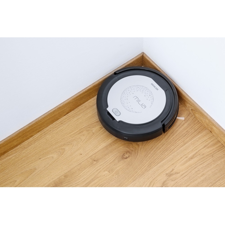 Sencor - Aspirador robô 2em1 15W/14,4V 1500 mAh preto