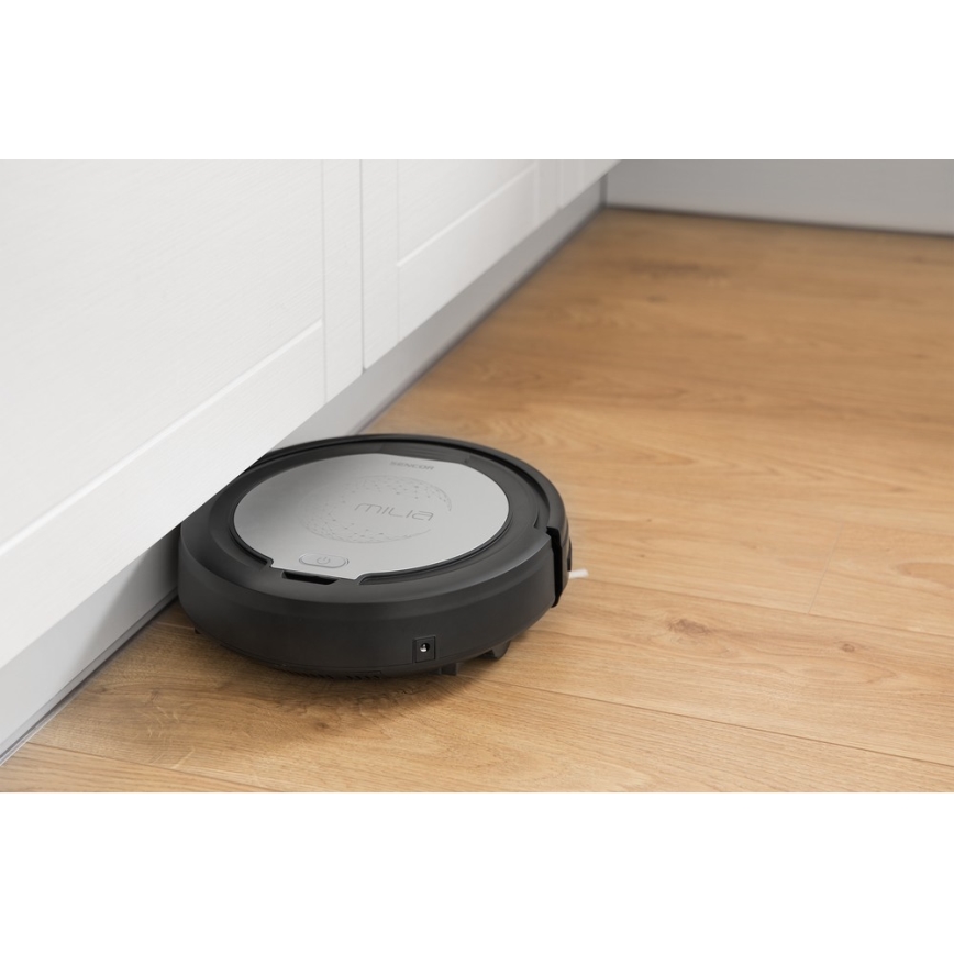 Sencor - Aspirador robô 2em1 15W/14,4V 1500 mAh preto