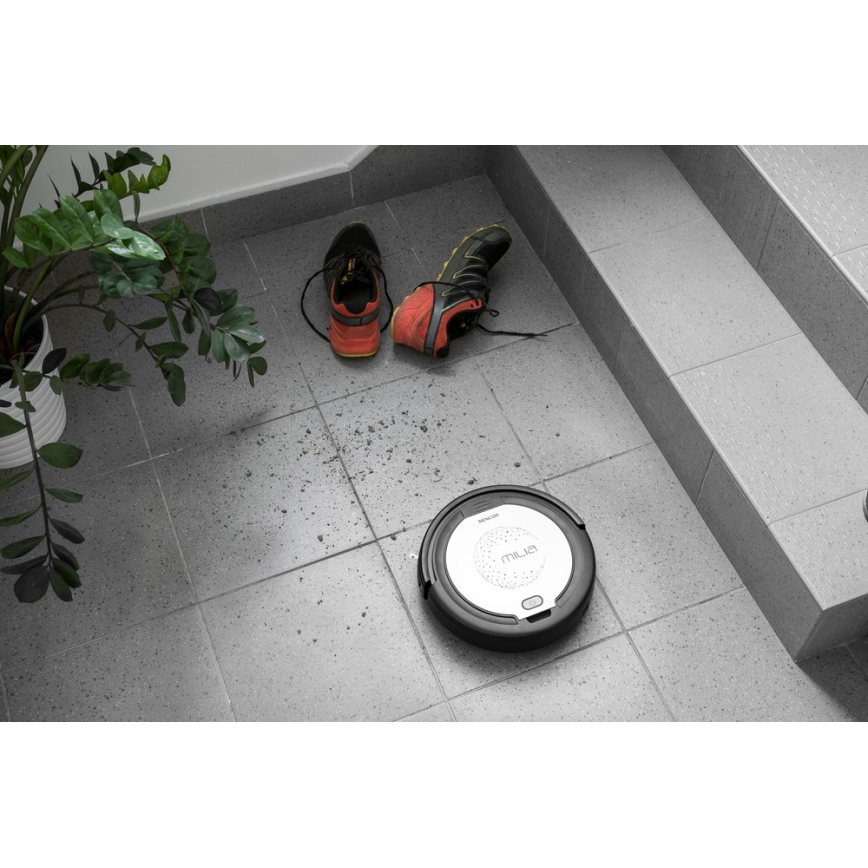 Sencor - Aspirador robô 2em1 15W/14,4V 1500 mAh preto