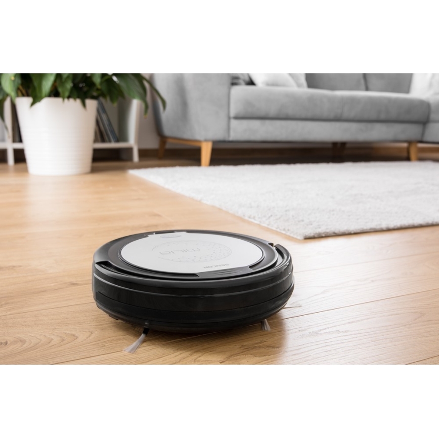 Sencor - Aspirador robô 2em1 15W/14,4V 1500 mAh preto