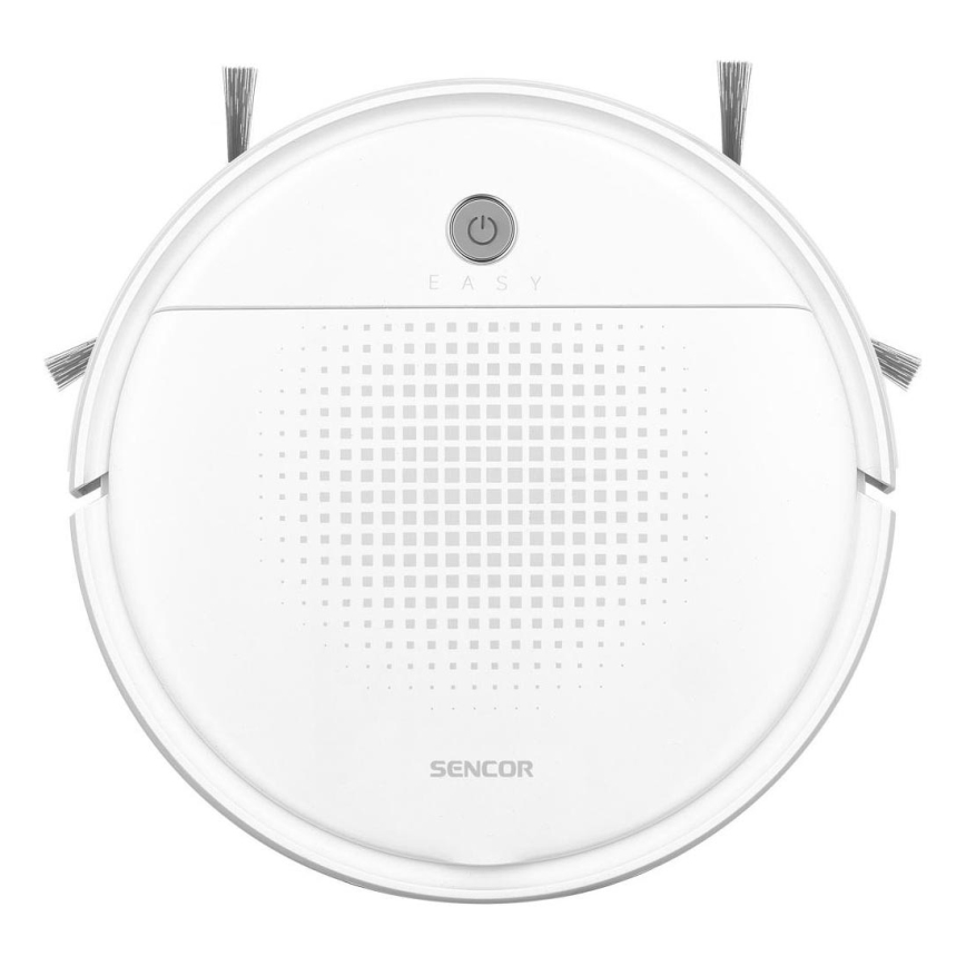 Sencor - Aspirador robô com mopa 2em1 18W/1500 mAh branco + comando