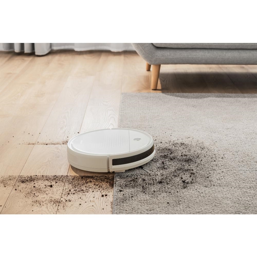 Sencor - Aspirador robô com mopa 2em1 18W/1500 mAh branco + comando