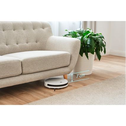 Sencor - Aspirador robô com mopa 2em1 18W/1500 mAh branco + comando