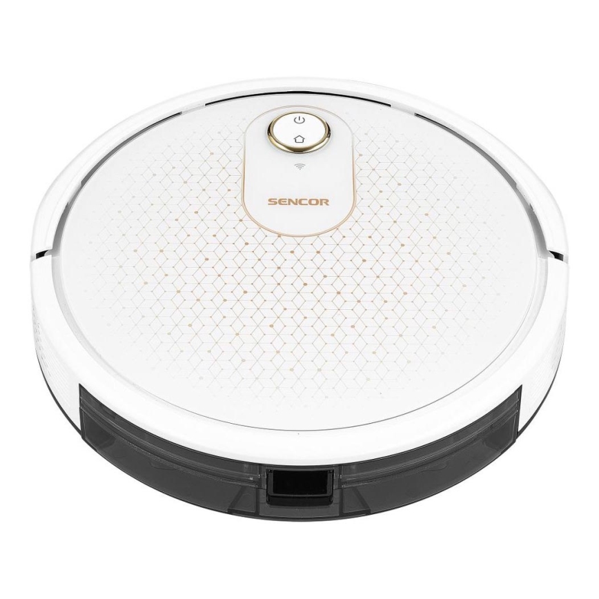 Sencor - Aspirador robô inteligente com mopa 2em1 28W/2600 mAh Wi-Fi branco + comando