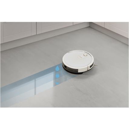 Sencor - Aspirador robô inteligente com mopa 2em1 28W/2600 mAh Wi-Fi branco + comando