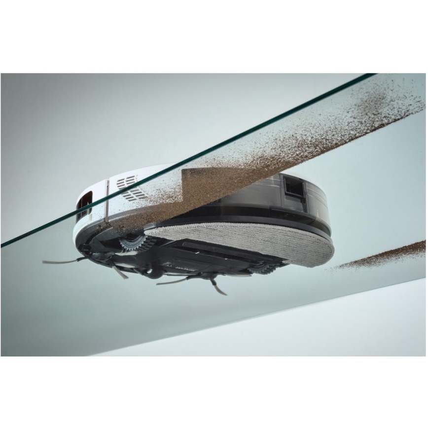 Sencor - Aspirador robô inteligente com mopa 2em1 28W/2600 mAh Wi-Fi branco + comando