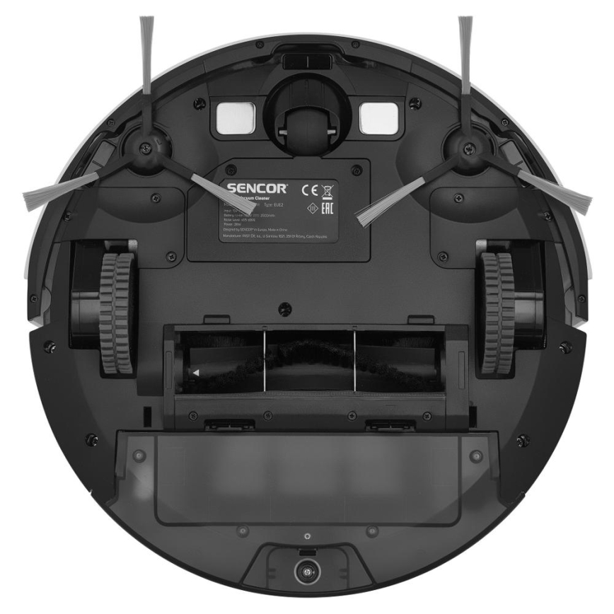 Sencor - Aspirador robô inteligente com mopa 2em1 28W/2600 mAh Wi-Fi branco + comando
